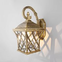 Уличный настенный светильник Cassiopeya D черное золото IP44 Cassiopeya D черное золото