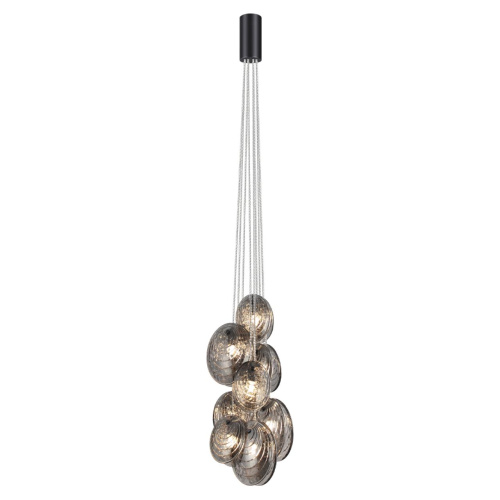 5038/8 MODERN ODL24 000 черный/дымчатый/металл/стекло Люстра G9 8*40W MUSSELS фото 3 5038/8 MODERN ODL24 000 черный/дымчатый/металл/стекло Люстра G9 8*40W MUSSELS фото 3