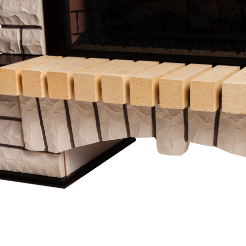 Каминокомплект COUNTRY/БРУКЛИН Античный дуб с очагом Электроочаг CASSETTE/КАССЕТА 630 С ДРОВАМИ фото 4