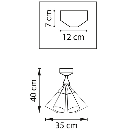 757070 Люстра CONE 7х10W (led) E14 КОФЕЙНЫЙ/БЕЛЫЙ фото 7 757070 Люстра CONE 7х10W (led) E14 КОФЕЙНЫЙ/БЕЛЫЙ фото 7