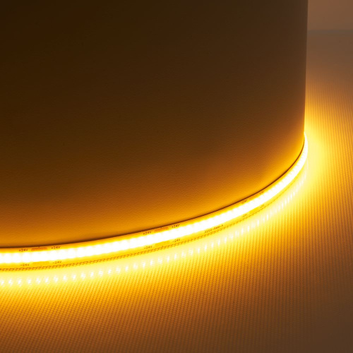 Светодиодная COB лента Feron LS530 320SMD(2110) 8Вт/м 24V 5000*8*1.8мм IP20, желтый фото 3
