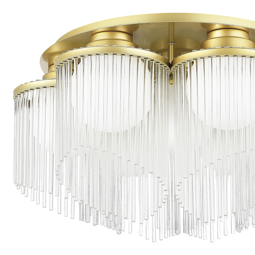 SL1511.202.07 Люстра потолочная ST-Luce Золотистый/Белый E27 7*60W ALLEGRO фото 3 SL1511.202.07 Люстра потолочная ST-Luce Золотистый/Белый E27 7*60W ALLEGRO фото 3