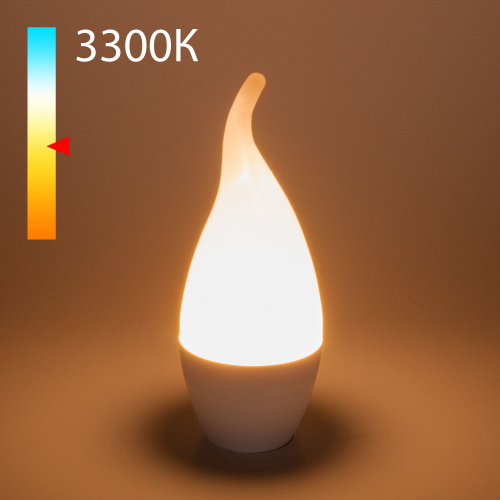 Светодиодная лампа "Свеча на ветру" CA37 6W 3300K E14 BLE1434 Светодиодная лампа "Свеча на ветру" CA37 6W 3300K E14 BLE1434