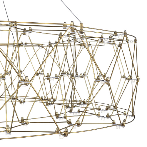 SL6602.203.72 Светильник подвесной ST-Luce Золотистый/Прозрачный LED 1*72W 4000K GRAVETTA фото 2