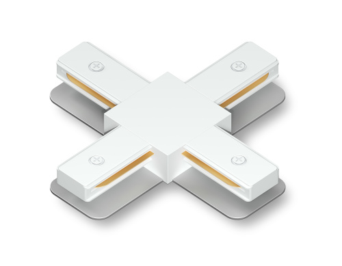 Коннектор X-образный токопроводящий Standard PRO 220В белый Коннектор X-образный токопроводящий Standard PRO 220В белый