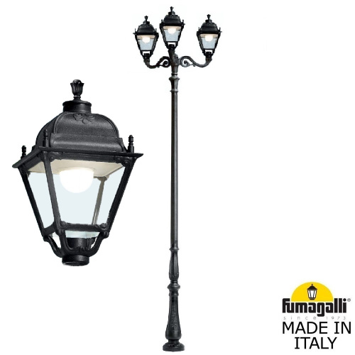 Fumagalli Парковый фонарь FUMAGALLI HOREB ADAM/SIMON 3L U33.208.M30.AXH27 Fumagalli Парковый фонарь FUMAGALLI HOREB ADAM/SIMON 3L U33.208.M30.AXH27