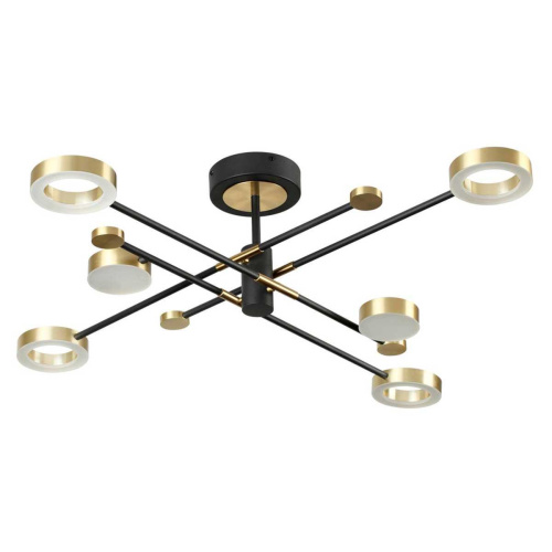 Потолочная светодиодная люстра Odeon Light Midcent Denzel 4321/55CL Потолочная светодиодная люстра Odeon Light Midcent Denzel 4321/55CL