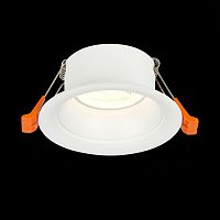 ST200.508.01 Св-к встр. Белый GU10 1*50W  D89xH40 220V Без ламп Встраиваемые светильники