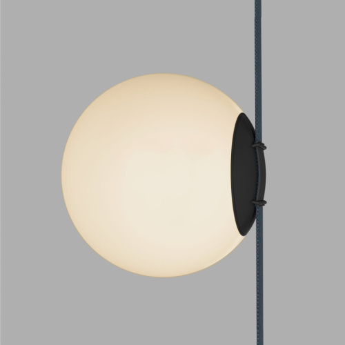 DK5553-BK Cветильник для трека-ремня Belty, серия Orb, со светодиодом, D180*H181мм, 48V DC, 10W, RA90, 120°, 3000K, IP20, белый, акрил фото 3