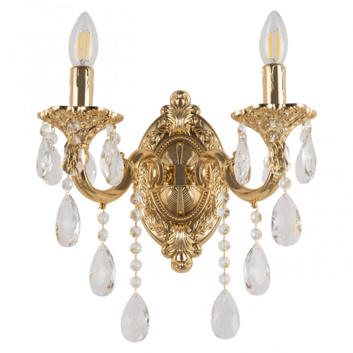 Бра с хрустальными подвесками AL7801B10/2/175 B G Bohemia Ivele Crystal (Богемия Ивеле Кристалл)