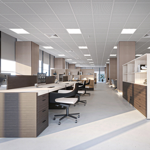 Универсальная светодиодная панель MASTER ДВО 40W-5000К-595х595х40-опал IP40 KZS фото 3