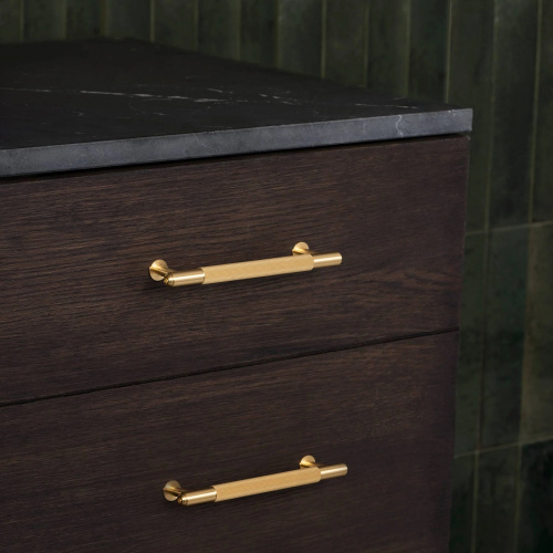 Ручка-скоба Pull Bar Linear Small Brass фото 3