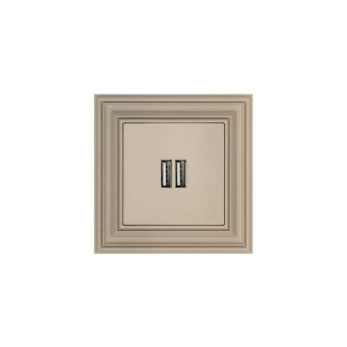 Розетка 2xUSB Liregus Retro кремовый омбре 29-117 Розетка 2xUSB Liregus Retro кремовый омбре 29-117