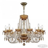 Люстра хрустальная 5402/12/300 G Amber/M-1G K721 Bohemia Ivele Crystal (Богемия Ивеле Кристалл)