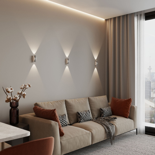 Настенный светодиодный светильник Steel LED белый/сталь 40109/LED белый/сталь фото 2