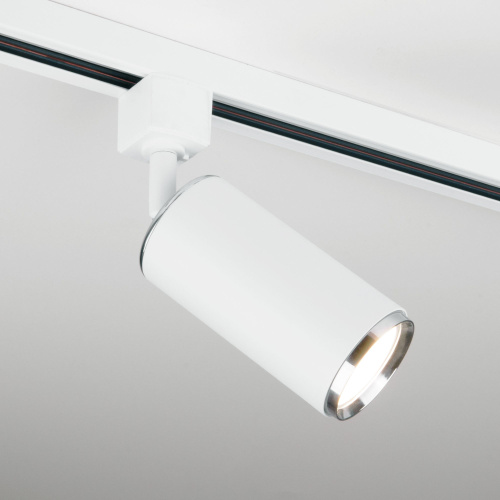 Трековый светильник для однофазного шинопровода Svit GU10 Белый/хром MRL 1013 фото 2