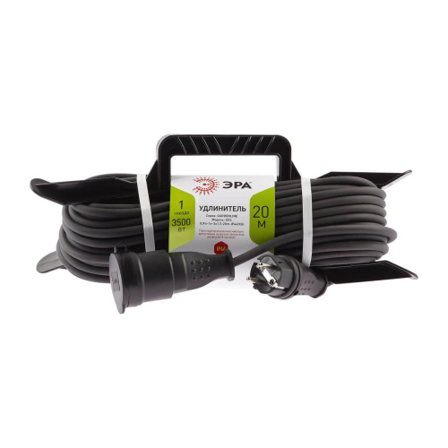 Удлинитель силовой ЭРА 1гн 20м с/з UFx-1e-3x1,5-20m-IP44(kg) Б0050868 фото 2