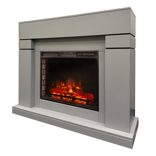 Электрокамин RealFlame Lindelse 25,5/26 GR серый c очагом Sparta 25,5 LED фото 2 Электрокамин RealFlame Lindelse 25,5/26 GR серый c очагом Sparta 25,5 LED фото 2