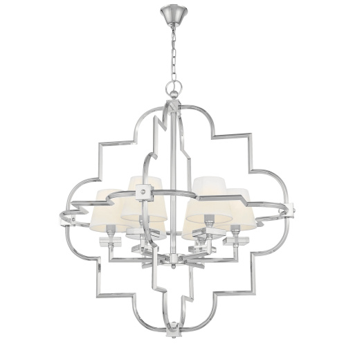 Подвесная люстра Lumina Deco Baltimore LDP 8020-6 CHR+WT Подвесная люстра Lumina Deco Baltimore LDP 8020-6 CHR+WT