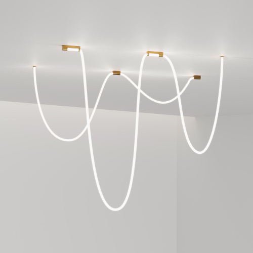 Накладные крепления для круглого гибкого неона Full light латунь FL 28161 фото 3