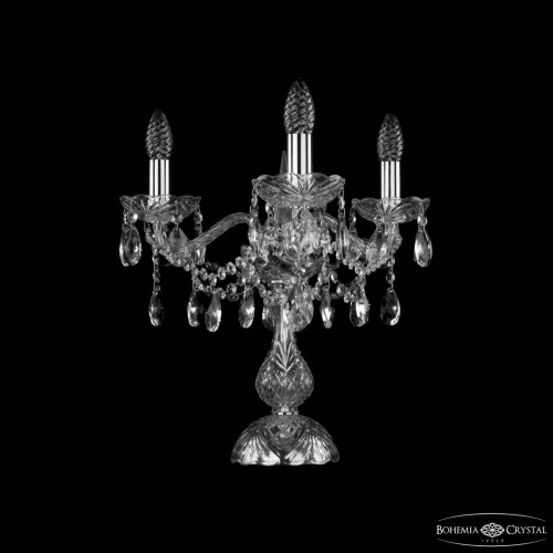 Настольная лампа 1413L/3/141-39 Ni Bohemia Ivele Crystal (Богемия Ивеле Кристалл) Настольная лампа 1413L/3/141-39 Ni Bohemia Ivele Crystal (Богемия Ивеле Кристалл)