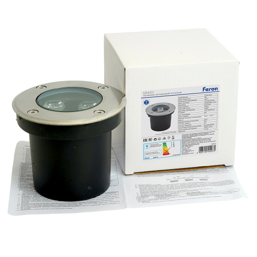 Светодиодный светильник тротуарный (грунтовый) Feron SP4111 3W 2700K 230V IP67 фото 9