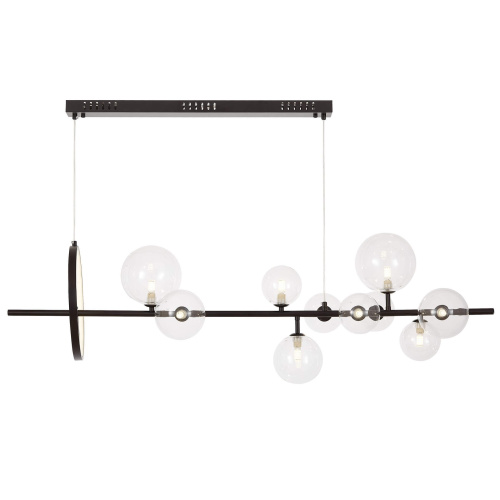 Подвесной светильник Lumina Deco LDP 7033-10 BK+CL фото 4 Подвесной светильник Lumina Deco LDP 7033-10 BK+CL фото 4