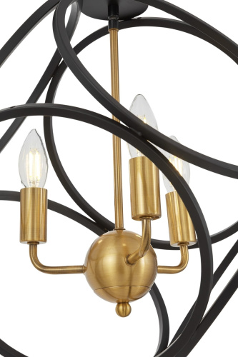 Подвесной светильник Lumina Deco Casai LDP 1243-3 BK+MD фото 3