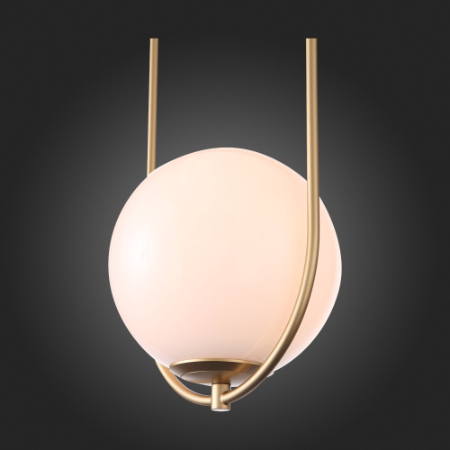 SL1118.203.01 Светильник подвесной ST-Luce Золотистый/Белый E27 1*40W PENOLO фото 3