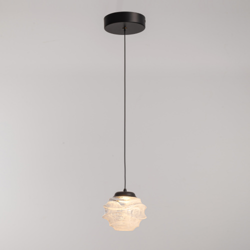 Подвесной светильник MD25030003-1A matt black/clear фото 4