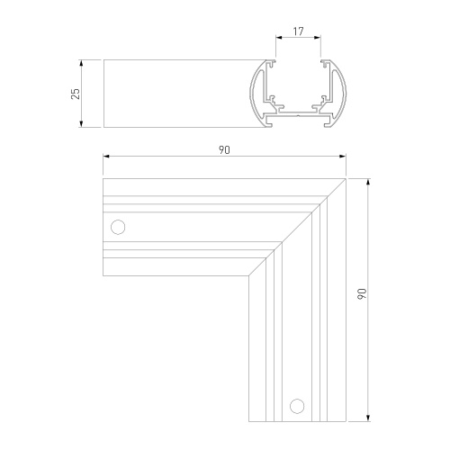 Slim Magnetic Коннектор угловой для шинопровода Round накладной 85135/00 85135/00 фото 5