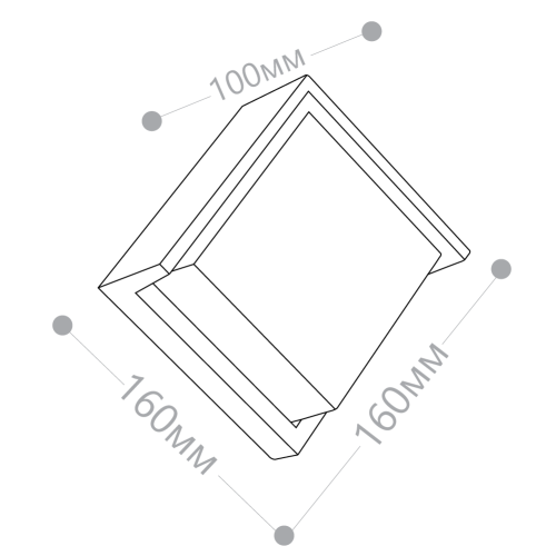 Светильник уличный светодиодный Feron DH108, 12W, 720Lm, 4000K, черный фото 5