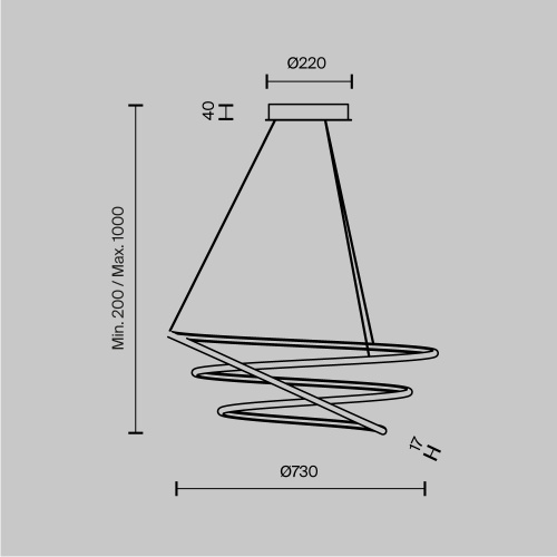 Подвесной светильник Maytoni MOD100PL-L88BSK1 фото 5