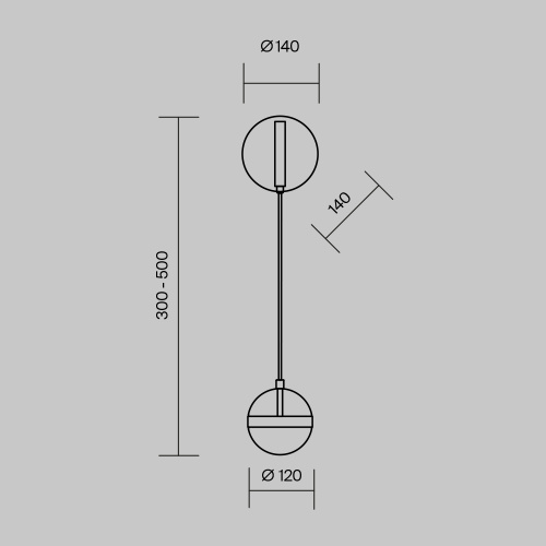 Настенный светильник (бра) Maytoni MOD295WL-L12BBS3K фото 10