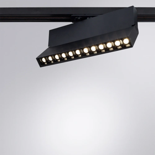 Трековый светильник Arte Lamp FLASH A4573PL-1BK фото 2