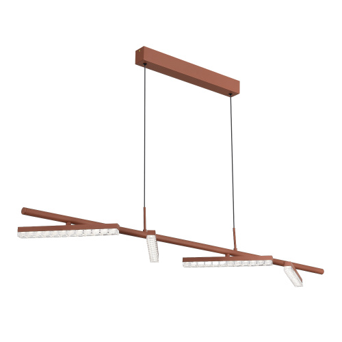 SL1018.603.04 Светильник подвесной ST-Luce терракотовый/прозрачный LED 1*32W 4000K EUCLIDICS фото 7