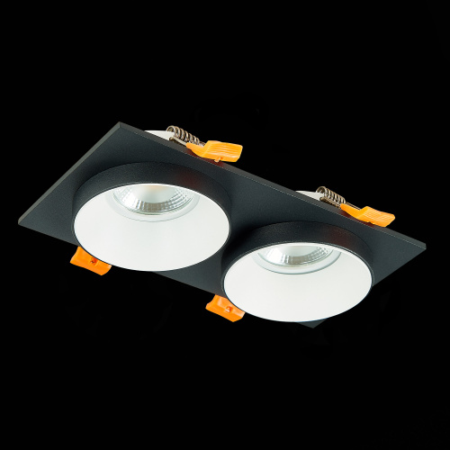 ST206.428.02 Св-к встр. Черный GU10 2*50W  IP20 L175xW92xH38 220V Без ламп Встраиваемые светильники фото 7