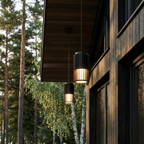 Уличный подвесной светильник Entero 3000K IP54 35189/H черный фото 2