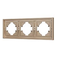 Рамка пластиковая FRM-TENDO-PL-3-GD Arlight 053846