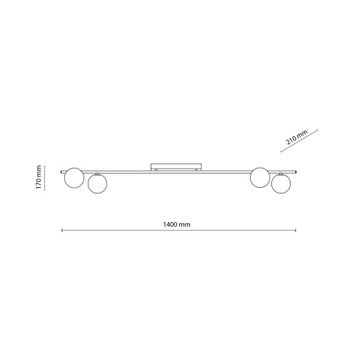 Потолочный светильник со стеклянными плафонами 11477 Imelo фото 2