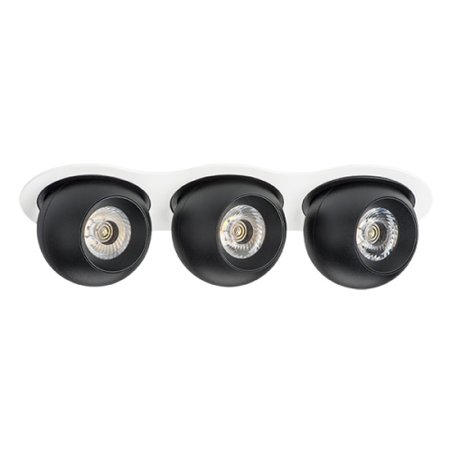 i636727272 Светильник INTERO LED 9W*3 850LM*3 24G БЕЛЫЙ/ЧЕРНЫЙ 3000K (217636+217072+217072+217072)