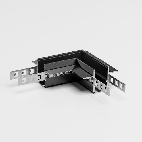 Slim Magnetic Коннектор угловой для встраиваемого шинопровода под ГКЛ 9,5мм черный 85214/00 85214/00 фото 2