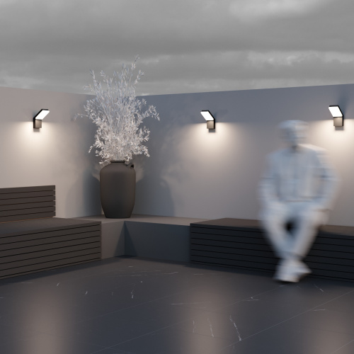 Уличный настенный светильник Outdoor O595WL-L12B3K фото 9