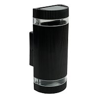 Светильник садово-парковый Feron.ONE DH1702-P, на стену вверх/вниз, 2*GU10 220-240V, черный пластик