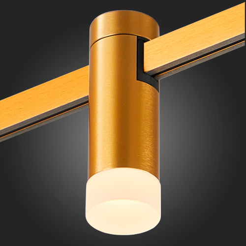 ST812.206.03 Магнитный трековый светильник FARM Золотистый LED 1*3W 3000K 93Lm Ra90 120 IP20 D29xH90 FARM фото 3