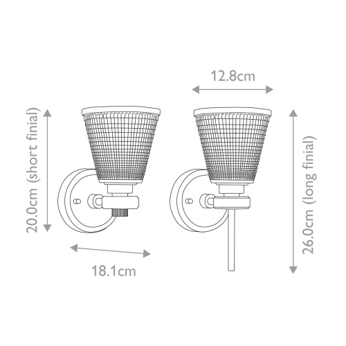 Бра для ванных комнат Elstead Lighting, Арт. BATH-GUNNIS1-PC фото 8 Бра для ванных комнат Elstead Lighting, Арт. BATH-GUNNIS1-PC фото 8