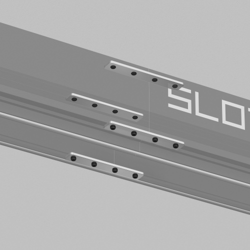 TR2018-AL Комплект прямых соединителей трека SLOTT, алюминий фото 4