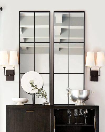 Зеркало в форме окна "Брюстер"