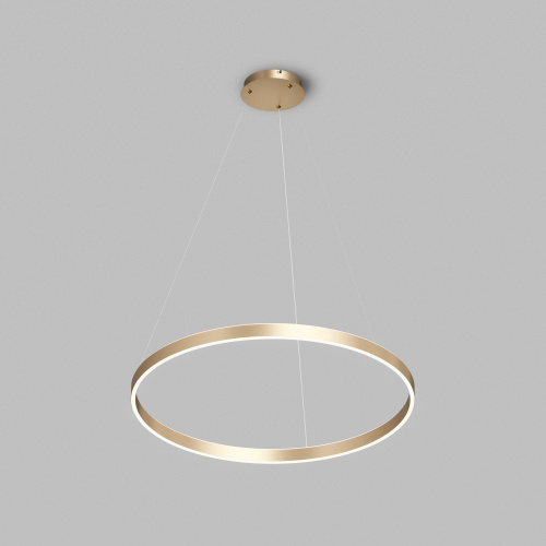 Светильник подвесной RAYDIA, 40 Вт, 3000–4000К, ?600?1500 мм, металл+акрил, матовое золото, свет вве