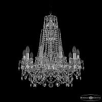 Люстра хрустальная 1411/10/195/XL-65 Ni Bohemia Ivele Crystal (Богемия Ивеле Кристалл)